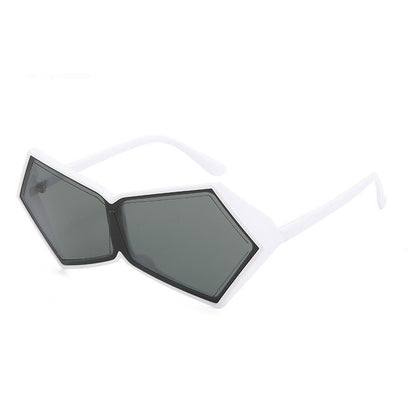 UV Protection Polygon Frame Sun Glasses