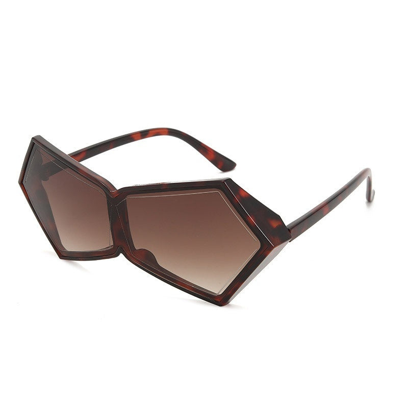 UV Protection Polygon Frame Sun Glasses