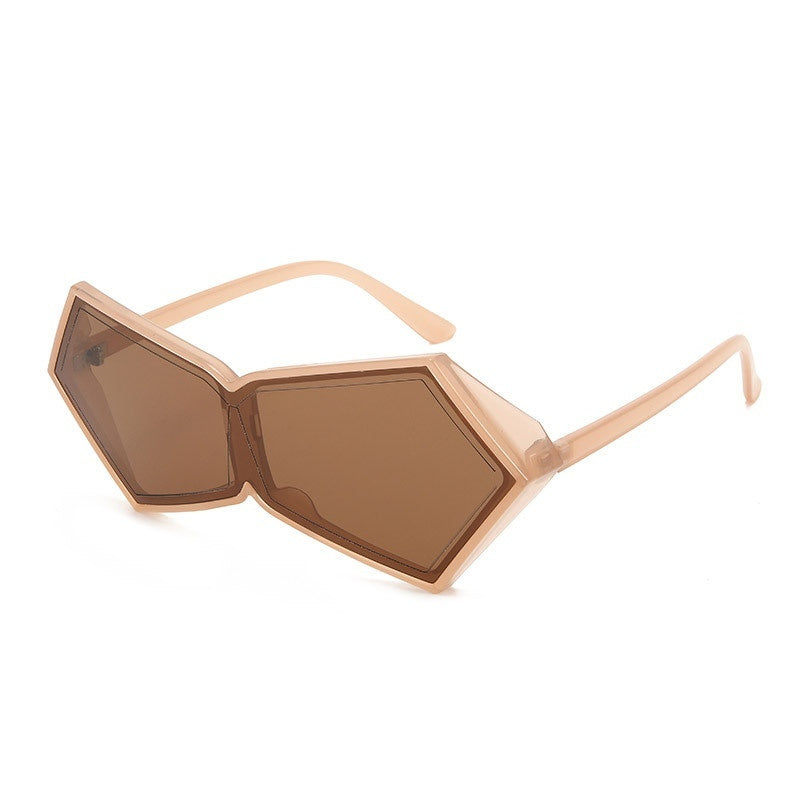 UV Protection Polygon Frame Sun Glasses